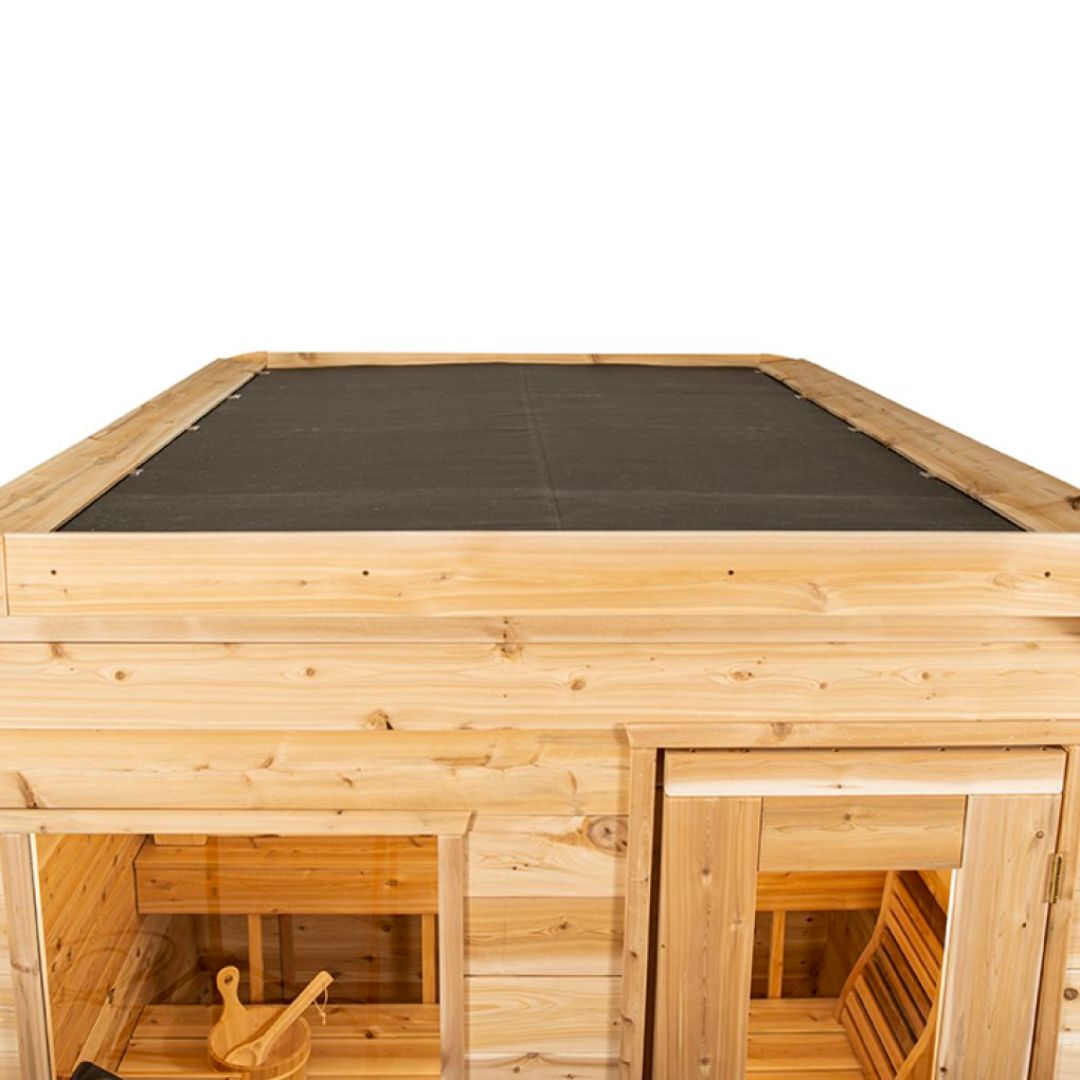 Dundalk LeisureCraft Luna 4-Person Barrel Sauna | Canadian Timber Collection (CTC22LU)