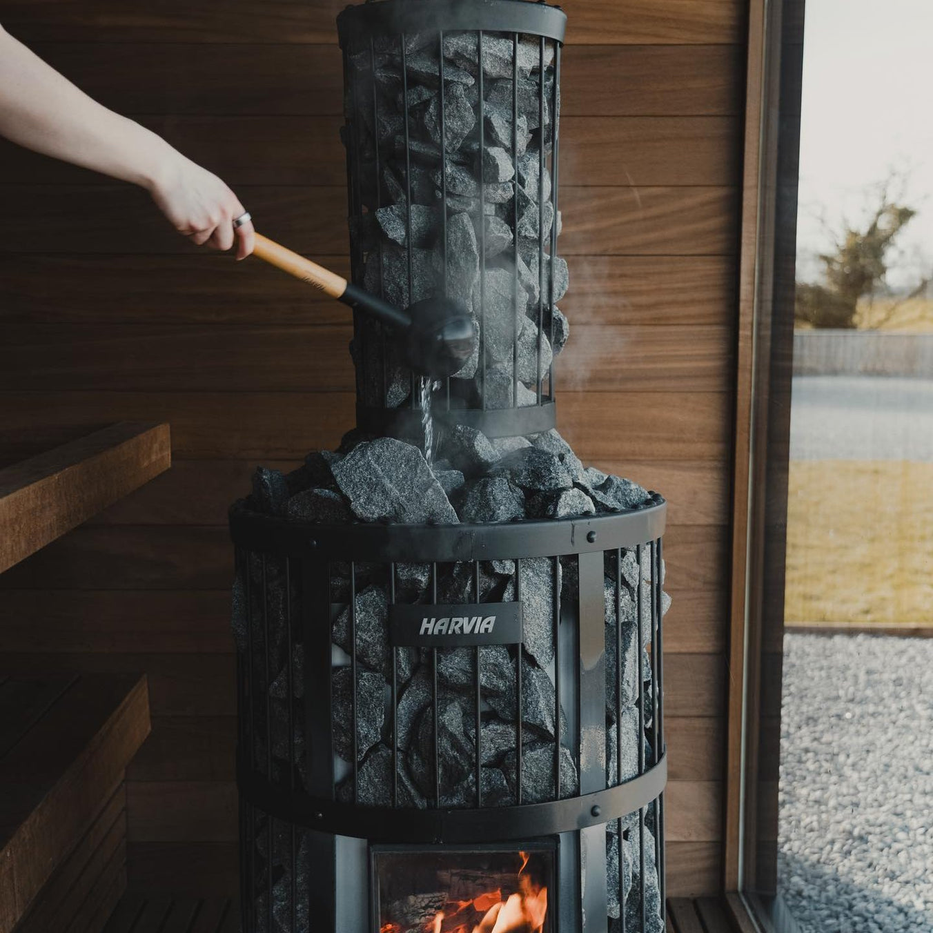 Harvia Legend 240 Greenflame Wood-Burning Sauna Stove WK200LD