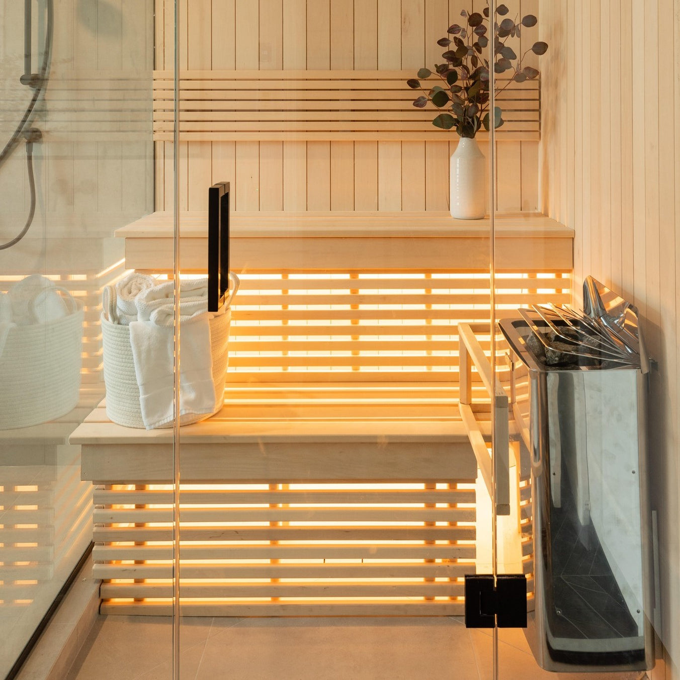 Harvia SWS80 The Wall Series 8kW Stainless Steel Sauna Heater HSWS8U1B