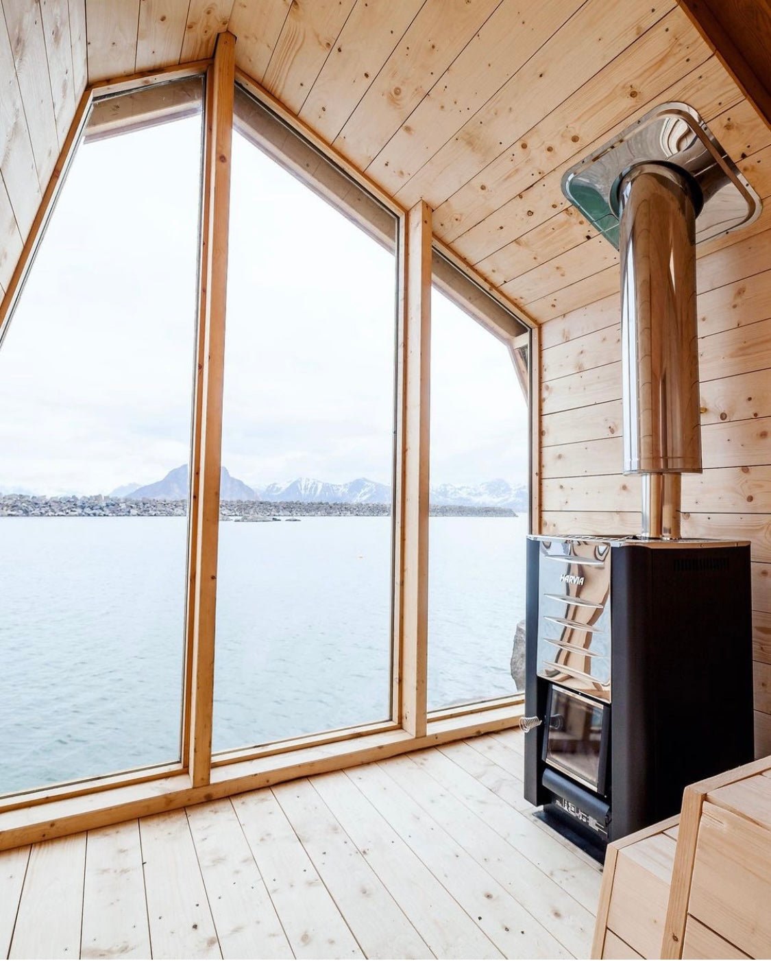 Harvia M3 Wood Burning Stove Kit SS