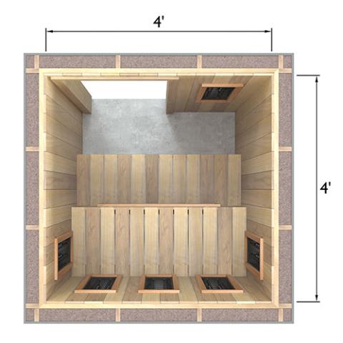Finnmark Full Spectrum+™ Ceramic Infrared Sauna Heater Kit (120V, WiFi Control)