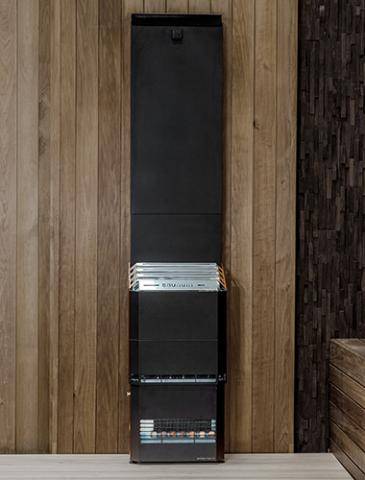 Saunum Air 7 Complete Sauna System - 6.4kW Nordic Black Heater with Smart Controls & Stones