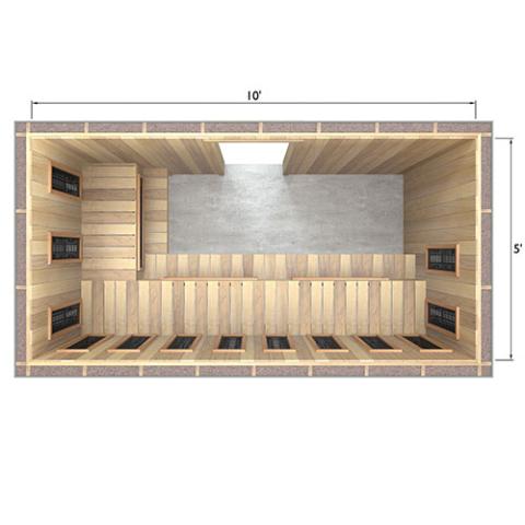 Finnmark Full Spectrum+™ Ceramic Infrared Sauna Heater Kit (240V, WiFi Control)