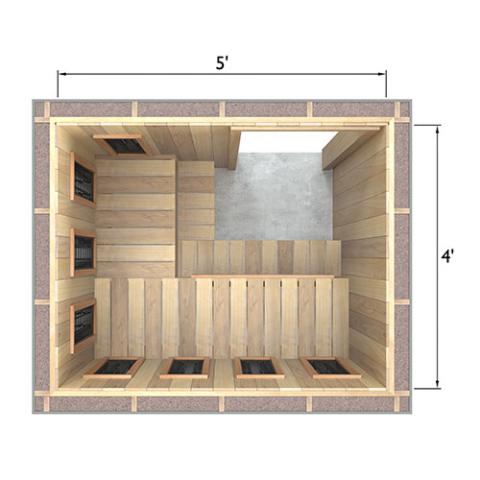 Finnmark Full Spectrum+™ Ceramic Infrared Sauna Heater Kit (240V, WiFi Control)