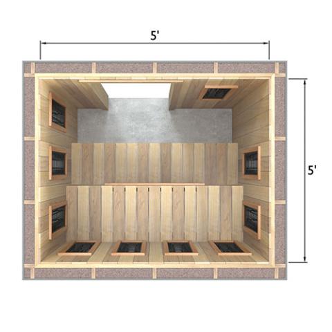 Finnmark Full Spectrum+™ Ceramic Infrared Sauna Heater Kit (240V, WiFi Control)