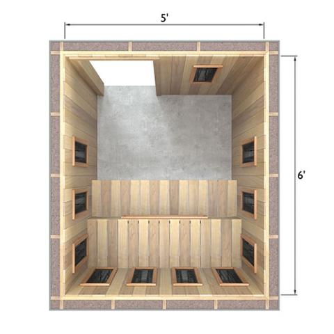 Finnmark Full Spectrum+™ Ceramic Infrared Sauna Heater Kit (240V, WiFi Control)