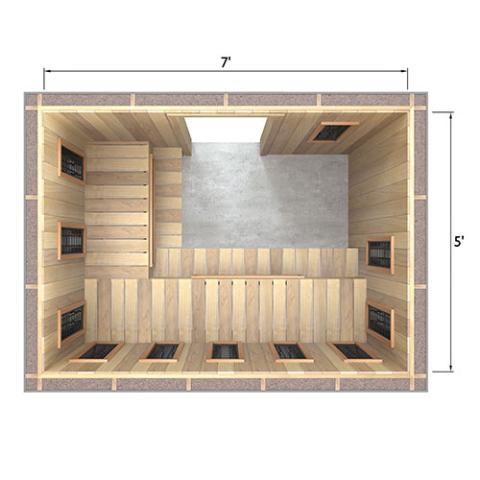 Finnmark Full Spectrum+™ Ceramic Infrared Sauna Heater Kit (240V, WiFi Control)