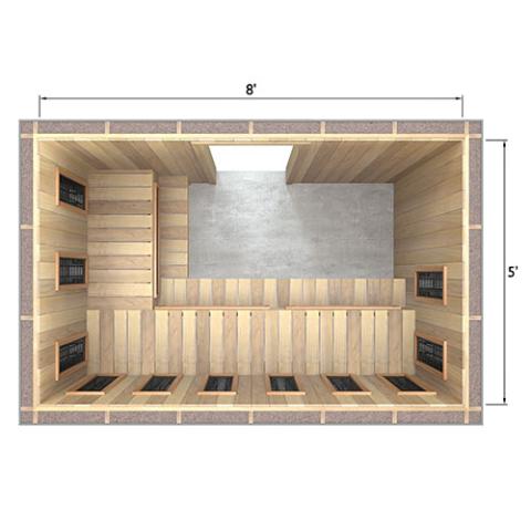 Finnmark Full Spectrum+™ Ceramic Infrared Sauna Heater Kit (240V, WiFi Control)