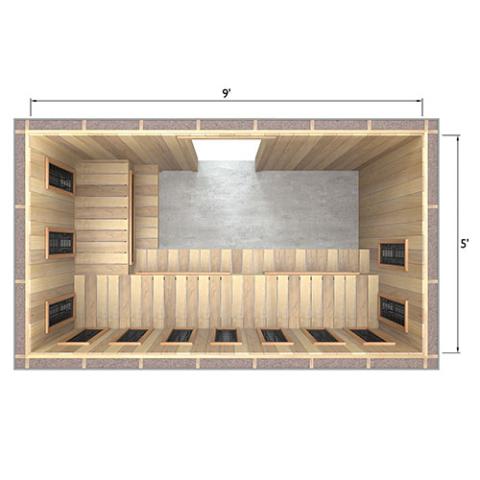 Finnmark Full Spectrum+™ Ceramic Infrared Sauna Heater Kit (240V, WiFi Control)
