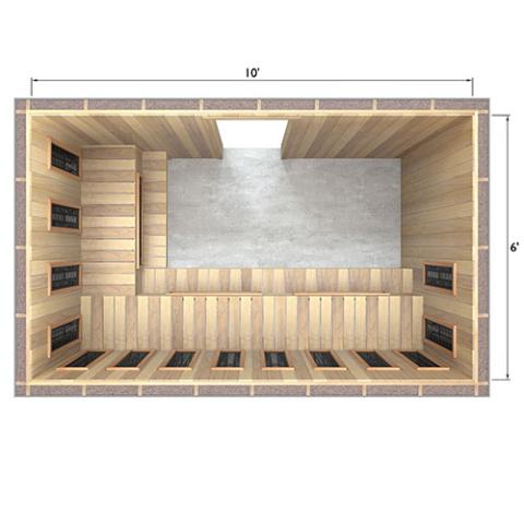 Finnmark Full Spectrum+™ Ceramic Infrared Sauna Heater Kit (240V, WiFi Control)