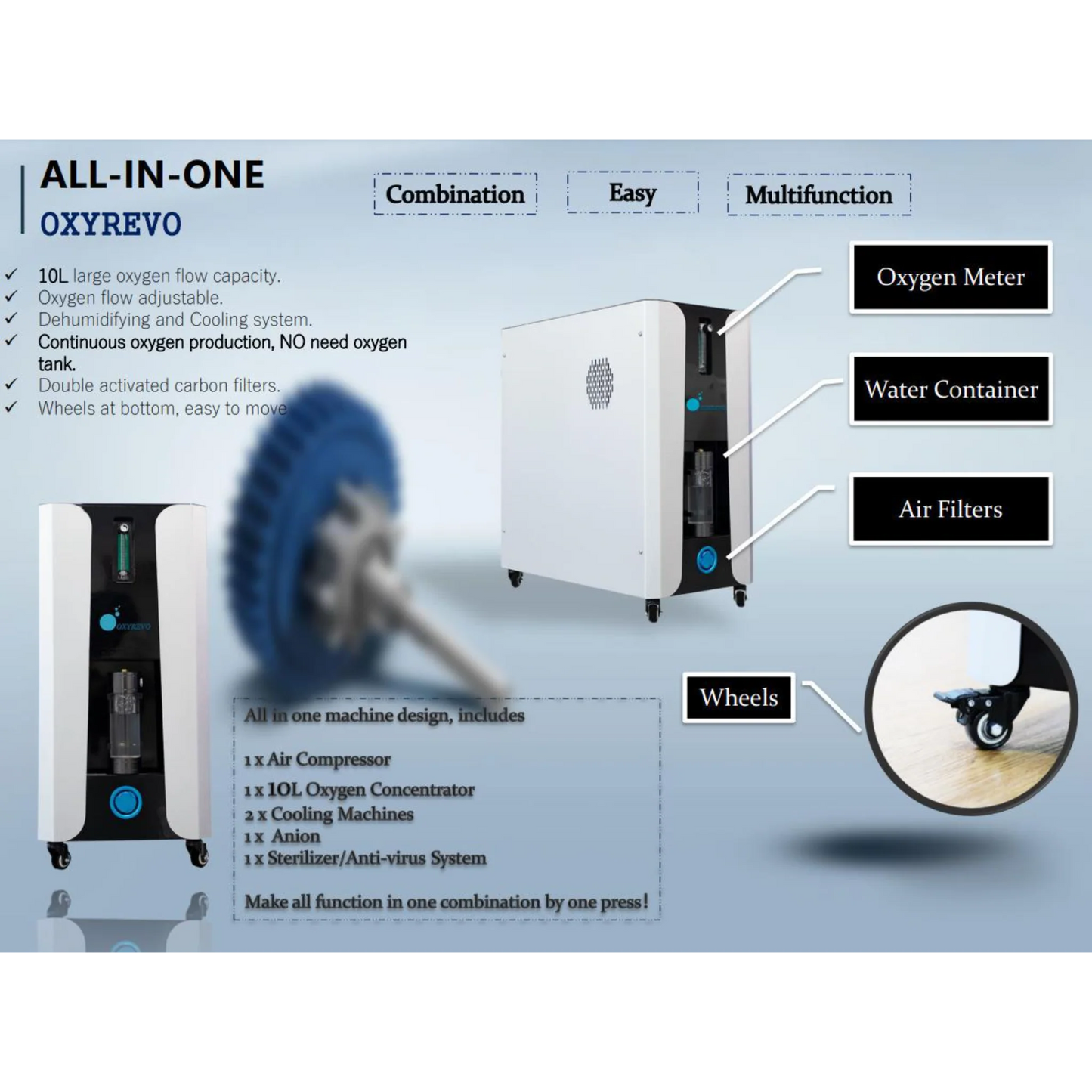 OXYREVO Elite32 1.4 ATA Portable Hyperbaric Chamber
