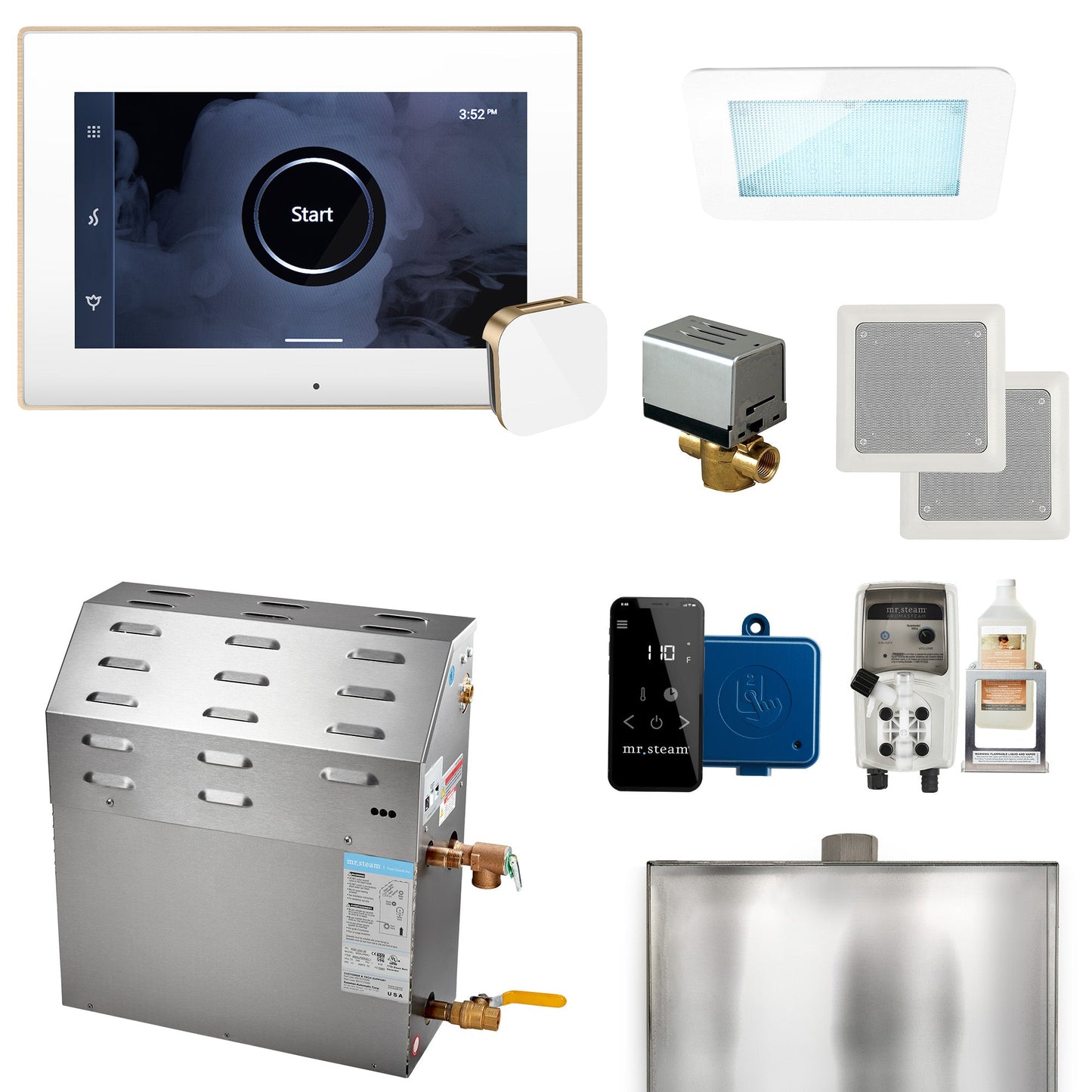 Mr. Steam XDream Home Steam Shower Generator Package with iSteamX Control (5-15kW)