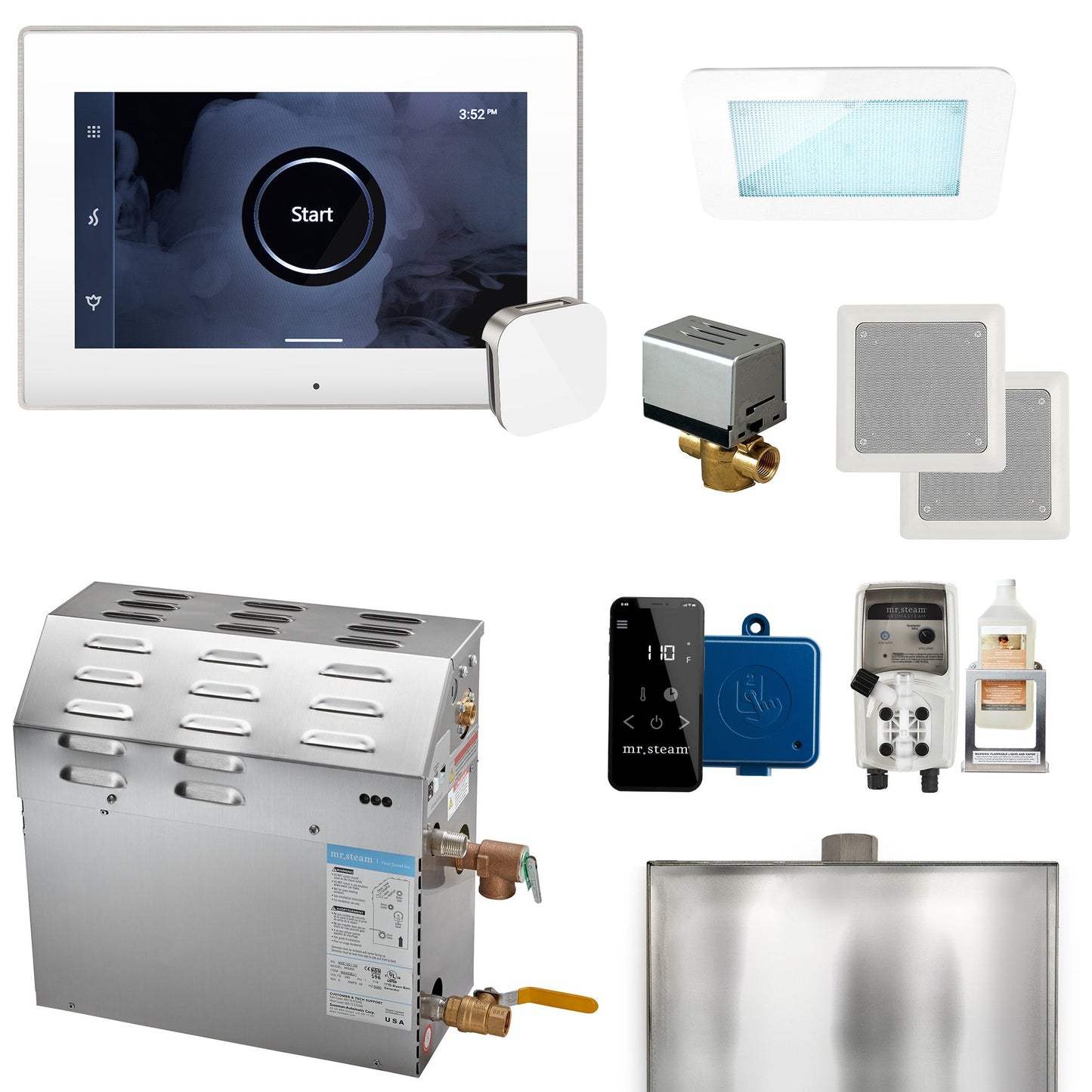 Mr. Steam XDream Home Steam Shower Generator Package with iSteamX Control (5-15kW)