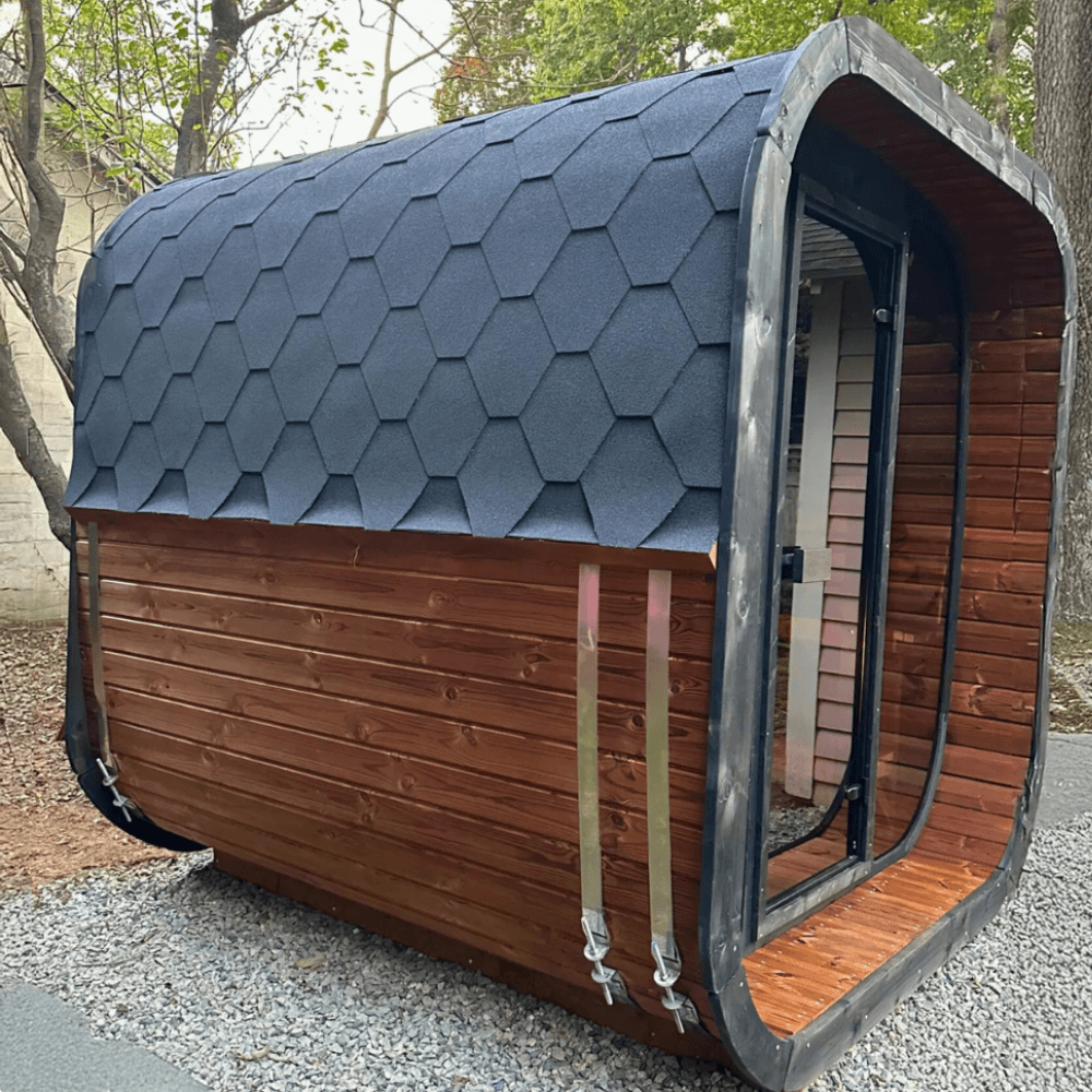 SaunaLife CUBE Series CL7G | 6 Person Outdoor Traditional Sauna