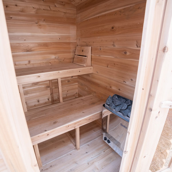 Dundalk LeisureCraft Granby 2-3 Person Cabin Sauna | Canadian Timber Collection (CTC66W)