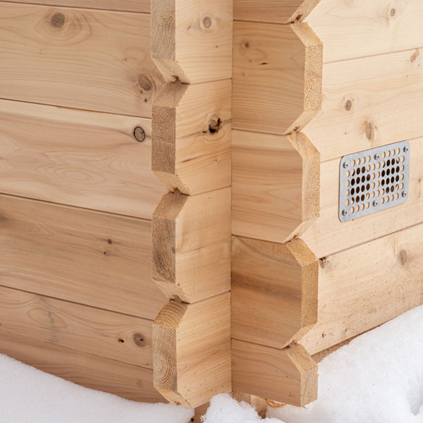 Dundalk LeisureCraft Granby 2-3 Person Cabin Sauna | Canadian Timber Collection (CTC66W)