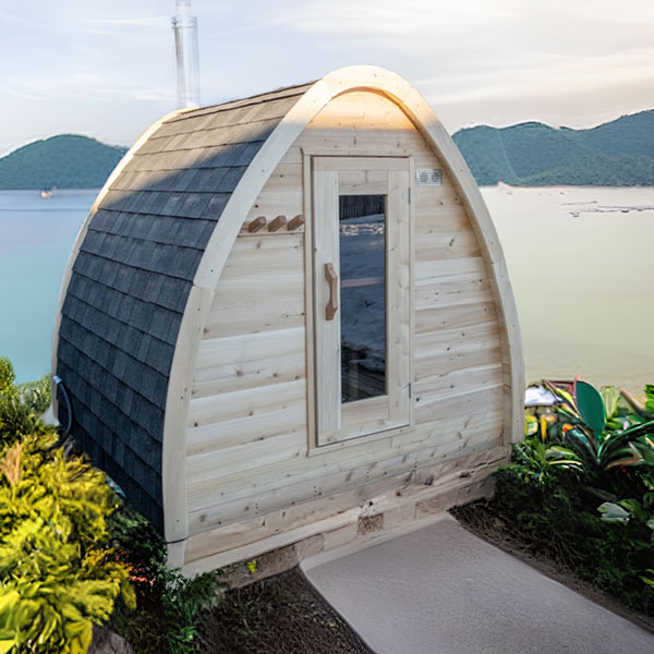 Dundalk LeisureCraft MiniPOD 4-Person Sauna | Canadian Timber Collection (CTC77MW)