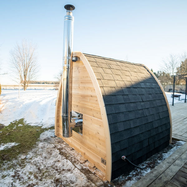 Dundalk LeisureCraft MiniPOD 4-Person Sauna | Canadian Timber Collection (CTC77MW)