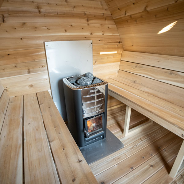 Dundalk LeisureCraft MiniPOD 4-Person Sauna | Canadian Timber Collection (CTC77MW)
