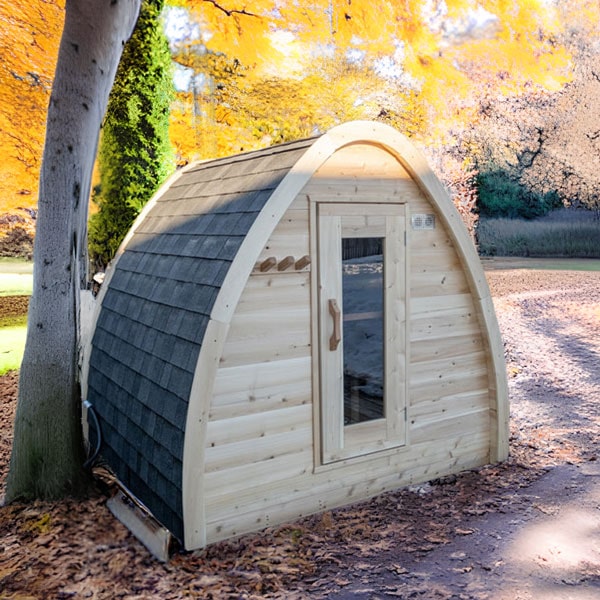Dundalk LeisureCraft MiniPOD 4-Person Sauna | Canadian Timber Collection (CTC77MW)