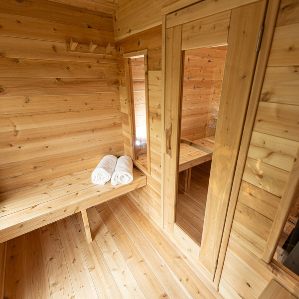Dundalk LeisureCraft Georgian Cabin 6-Person Sauna with Changeroom | Canadian Timber Collection (CTC88CE | CTC88CW)