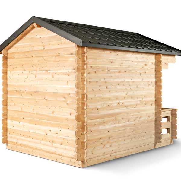 Dundalk LeisureCraft Georgian Cabin 6-Person Sauna with Porch | Canadian Timber Collection (CTC88PW)
