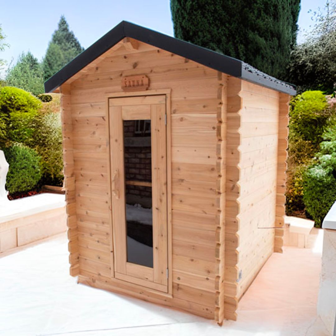 Dundalk LeisureCraft Granby 2-3 Person Cabin Sauna | Canadian Timber Collection (CTC66W)