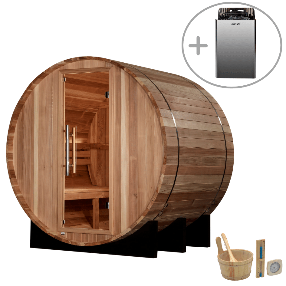 Golden Designs St. Moritz 2 Person Barrel Traditional Sauna GDI-B002-01