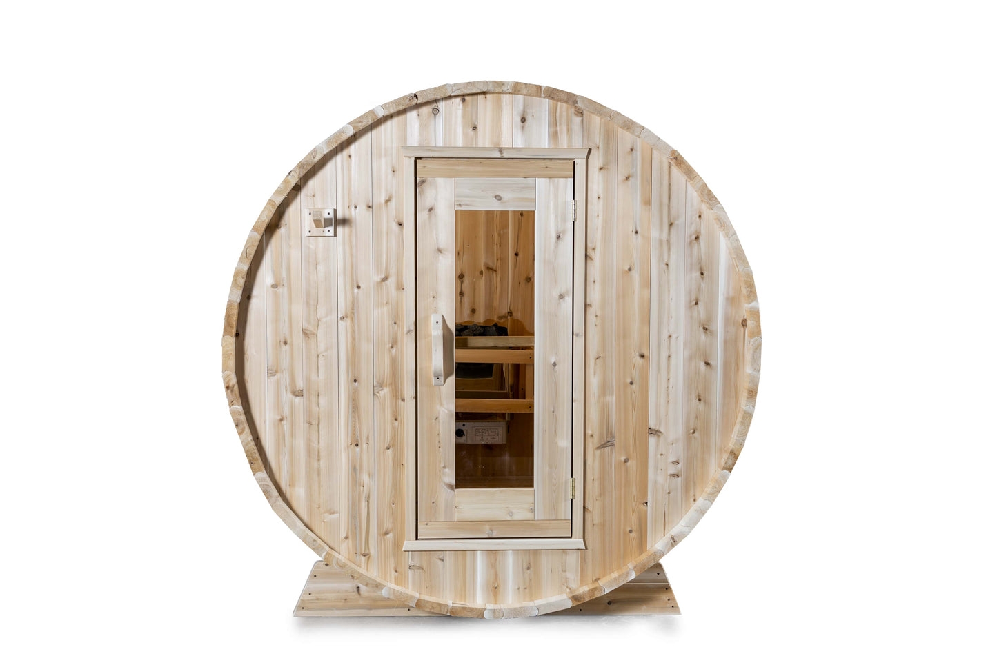 Dundalk LeisureCraft Harmony 4-Person Barrel Sauna | Canadian Timber Collection (CTC22W)