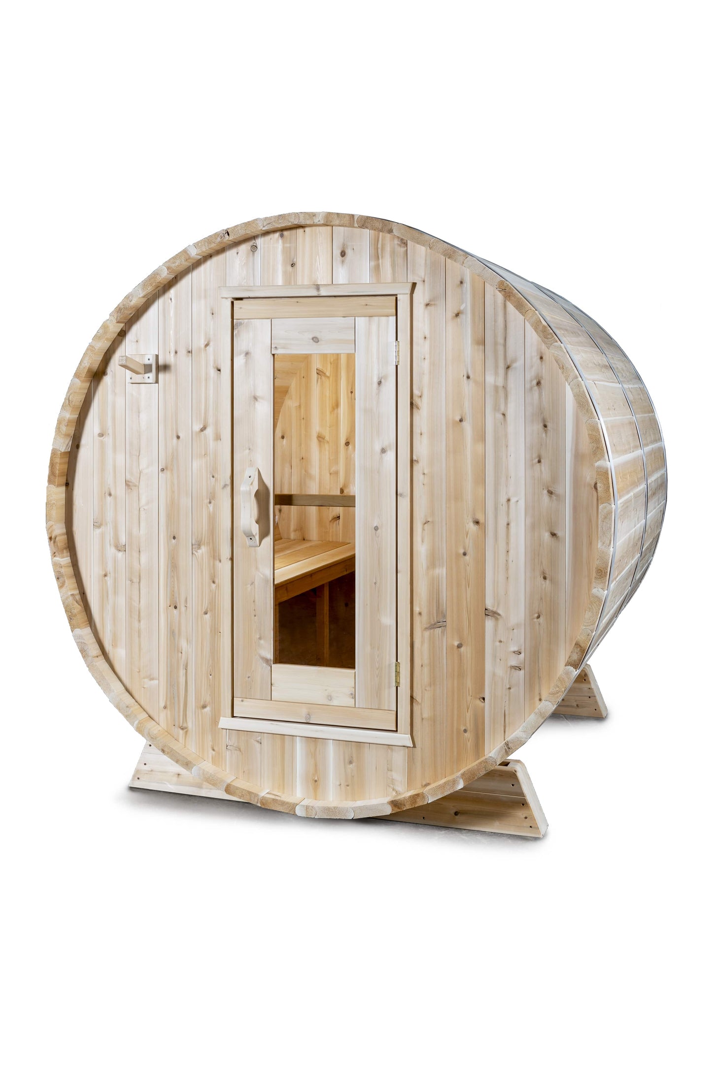 Dundalk LeisureCraft Harmony 4-Person Barrel Sauna | Canadian Timber Collection (CTC22W)