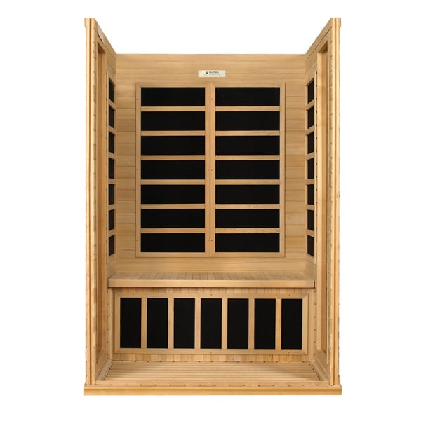 Dynamic Versailles 2-Person Low EMF FAR Infrared Sauna with Canadian Hemlock | DYN-6202-03