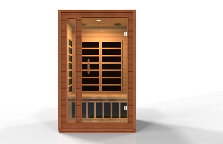 Dynamic Cordoba 2-Person Low EMF FAR Infrared Sauna with Canadian Hemlock | DYN-6203-01