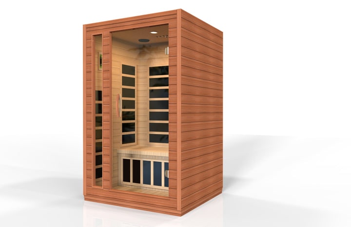 Dynamic Cordoba 2-Person Low EMF FAR Infrared Sauna with Canadian Hemlock | DYN-6203-01