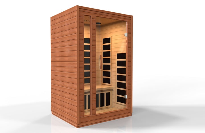 Dynamic Cordoba 2-Person Low EMF FAR Infrared Sauna with Canadian Hemlock | DYN-6203-01