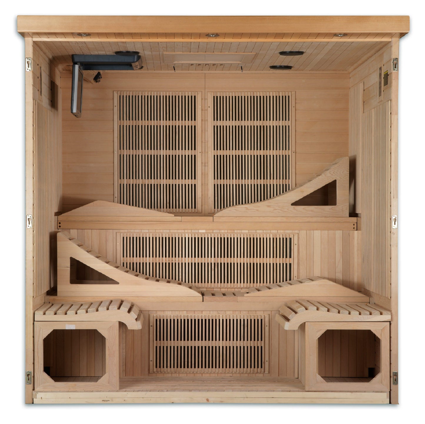 Dynamic Monaco Elite 6 Person Ultra Low EMF FAR Infrared Sauna (Honey Finish)