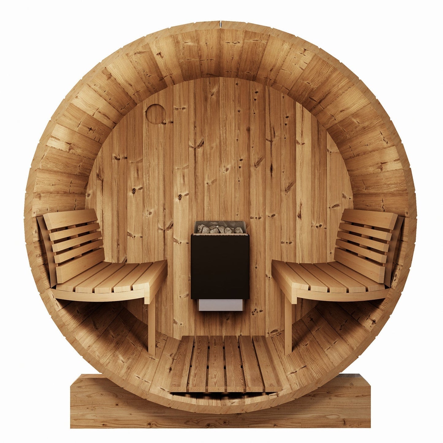 SaunaLife ERGO Series E7 | 4 Person Outdoor Barrel Sauna