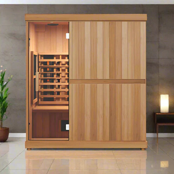 Finnmark Designs 3-4-Person Full Spectrum Infrared Sauna + Red Light Therapy | FD-KN003