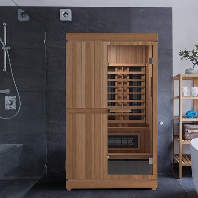 Finnmark Designs Trinity 2-Person Hybrid Infrared & Traditional Steam Sauna + Red Light Therapy | FD-KN004