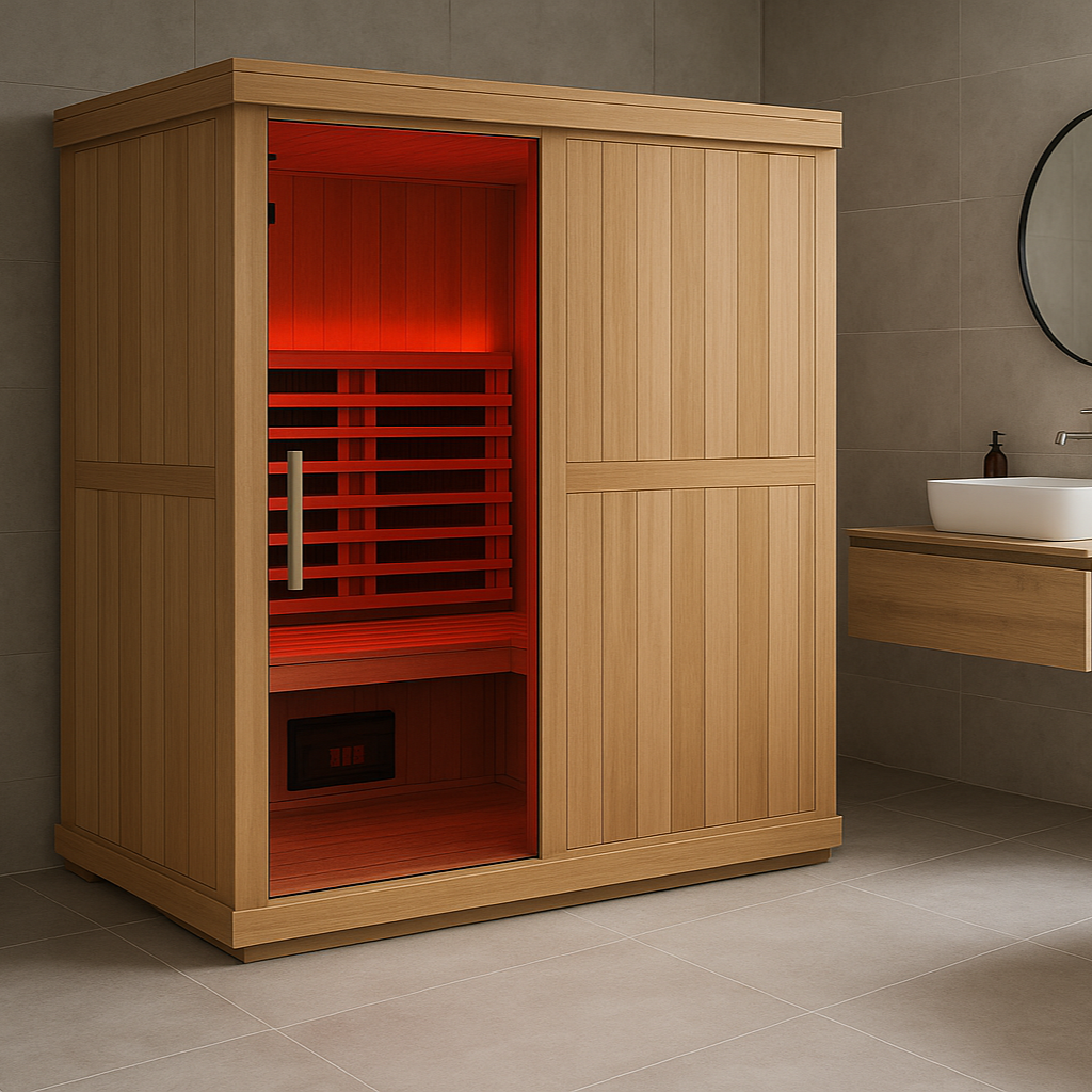 Finnmark Designs 3-4-Person Full Spectrum Infrared Sauna + Red Light Therapy | FD-KN003