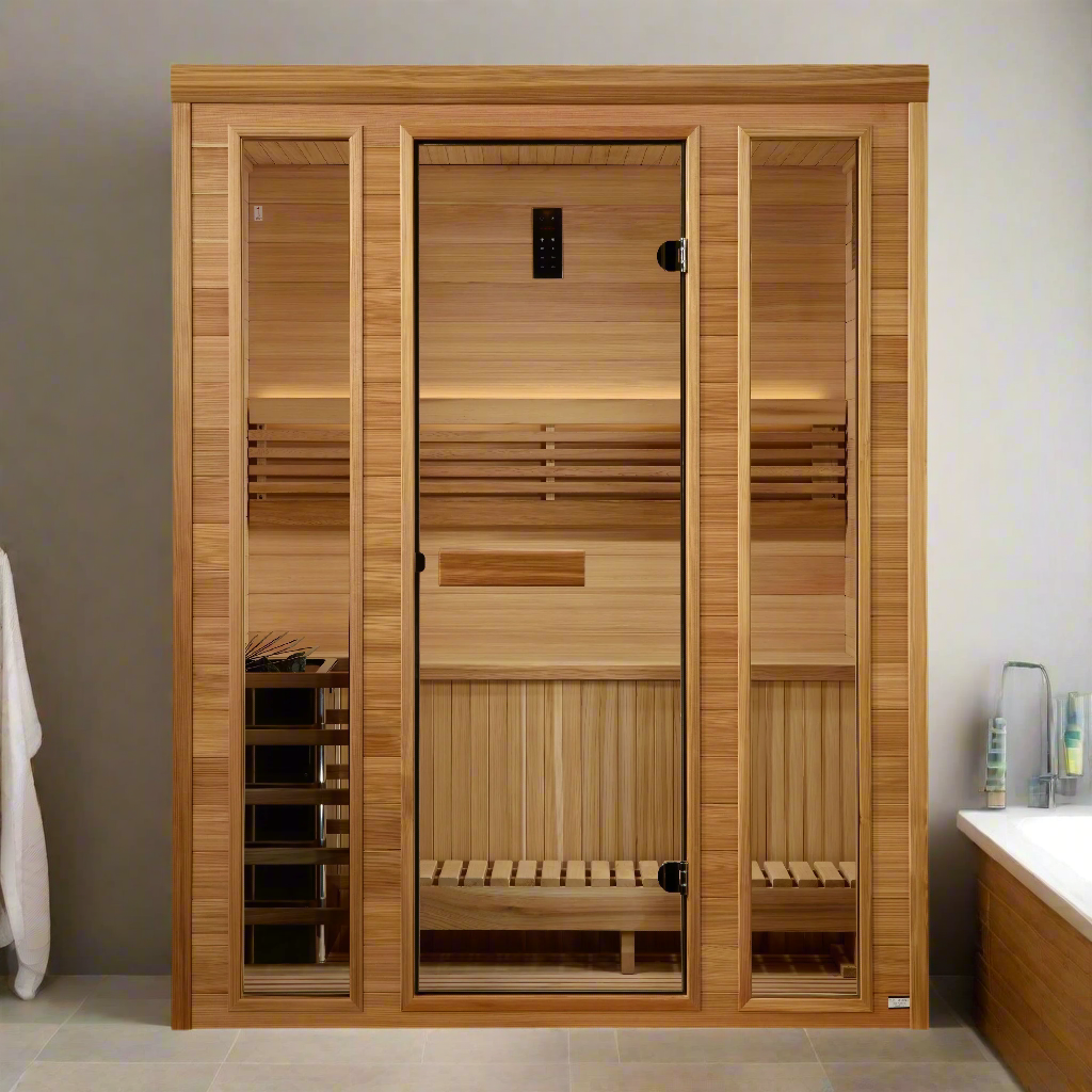 Golden Designs 2025 Andermatt Edition 3 Person Traditional Steam Sauna GDI-7030-01