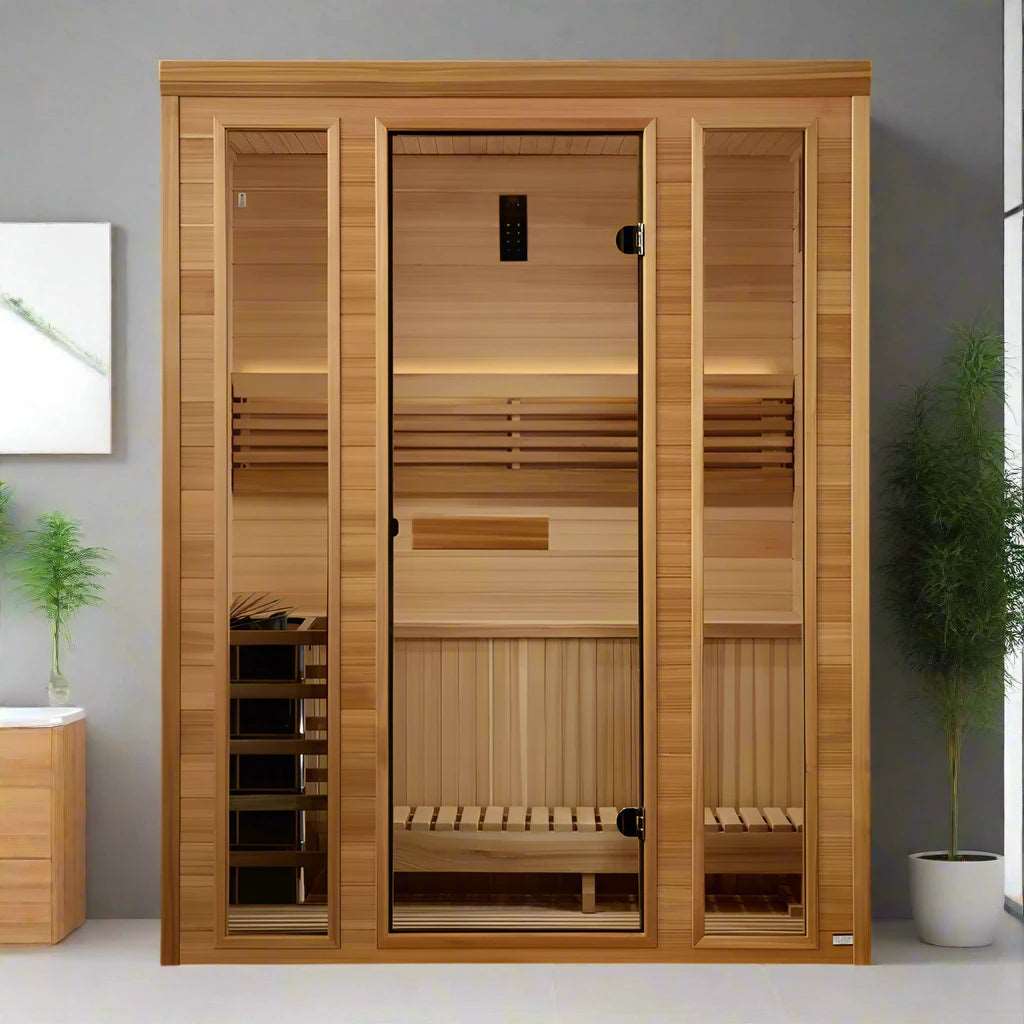 Golden Designs 2025 Andermatt Edition 3 Person Traditional Steam Sauna GDI-7030-01