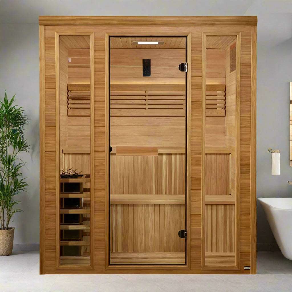 Golden Designs 2025 Engelberg Edition 6 Person Traditional Steam Sauna GDI-7060-01