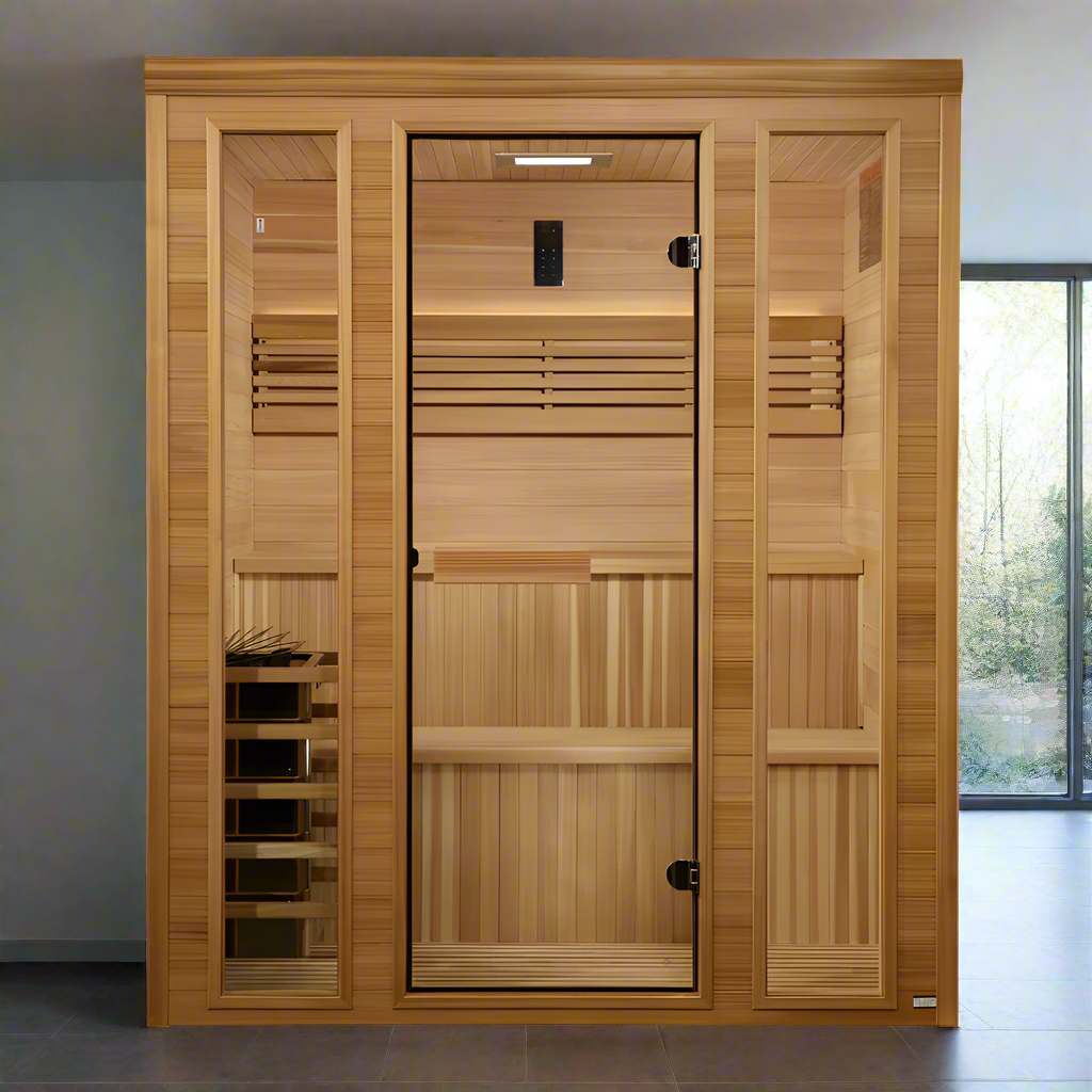 Golden Designs 2025 Engelberg Edition 6 Person Traditional Steam Sauna GDI-7060-01