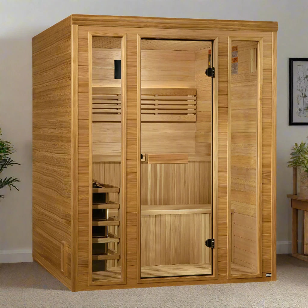 Golden Designs 2025 Engelberg Edition 6 Person Traditional Steam Sauna GDI-7060-01