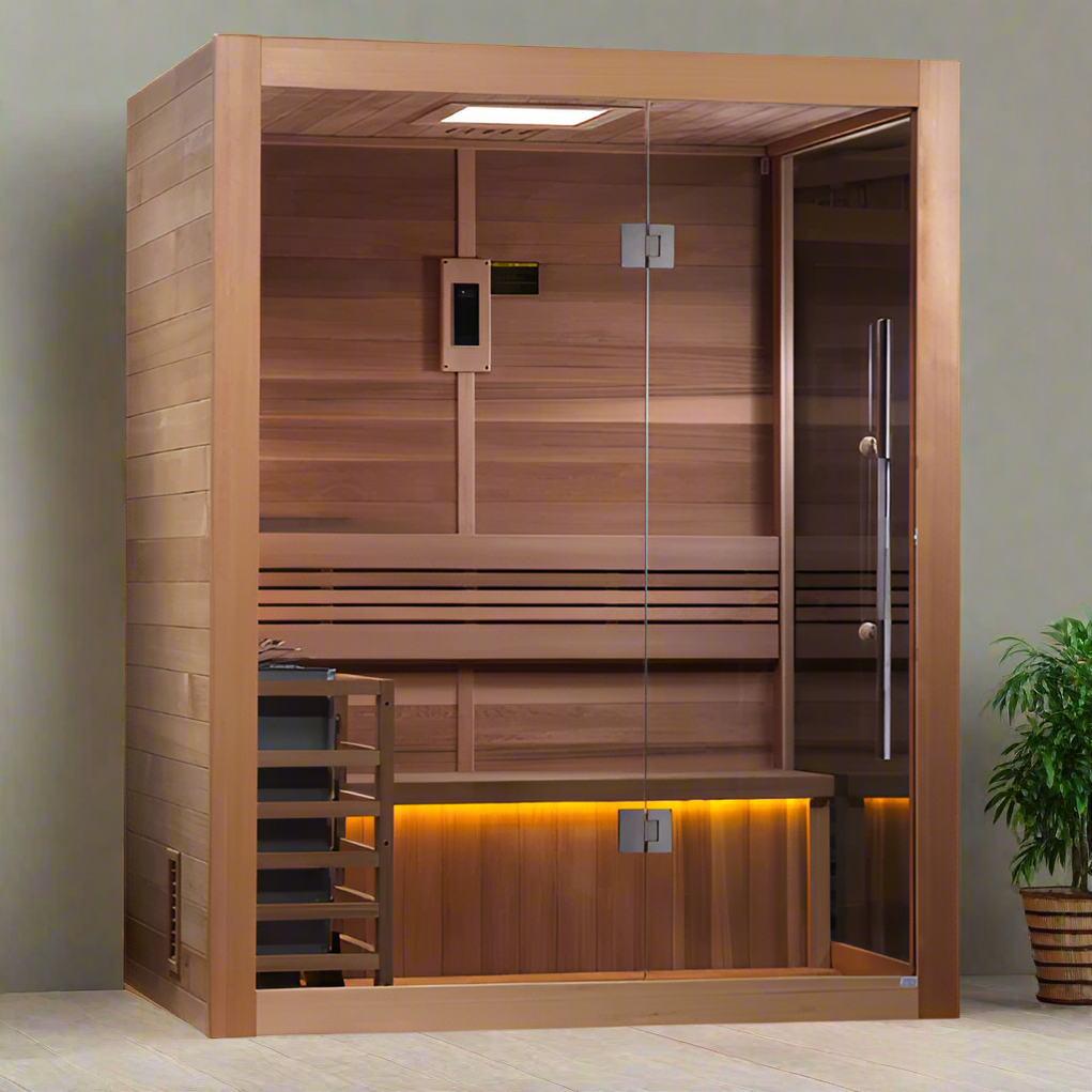 Golden Designs Hanko Edition 2 Person Indoor Traditional Sauna GDI-7202-01