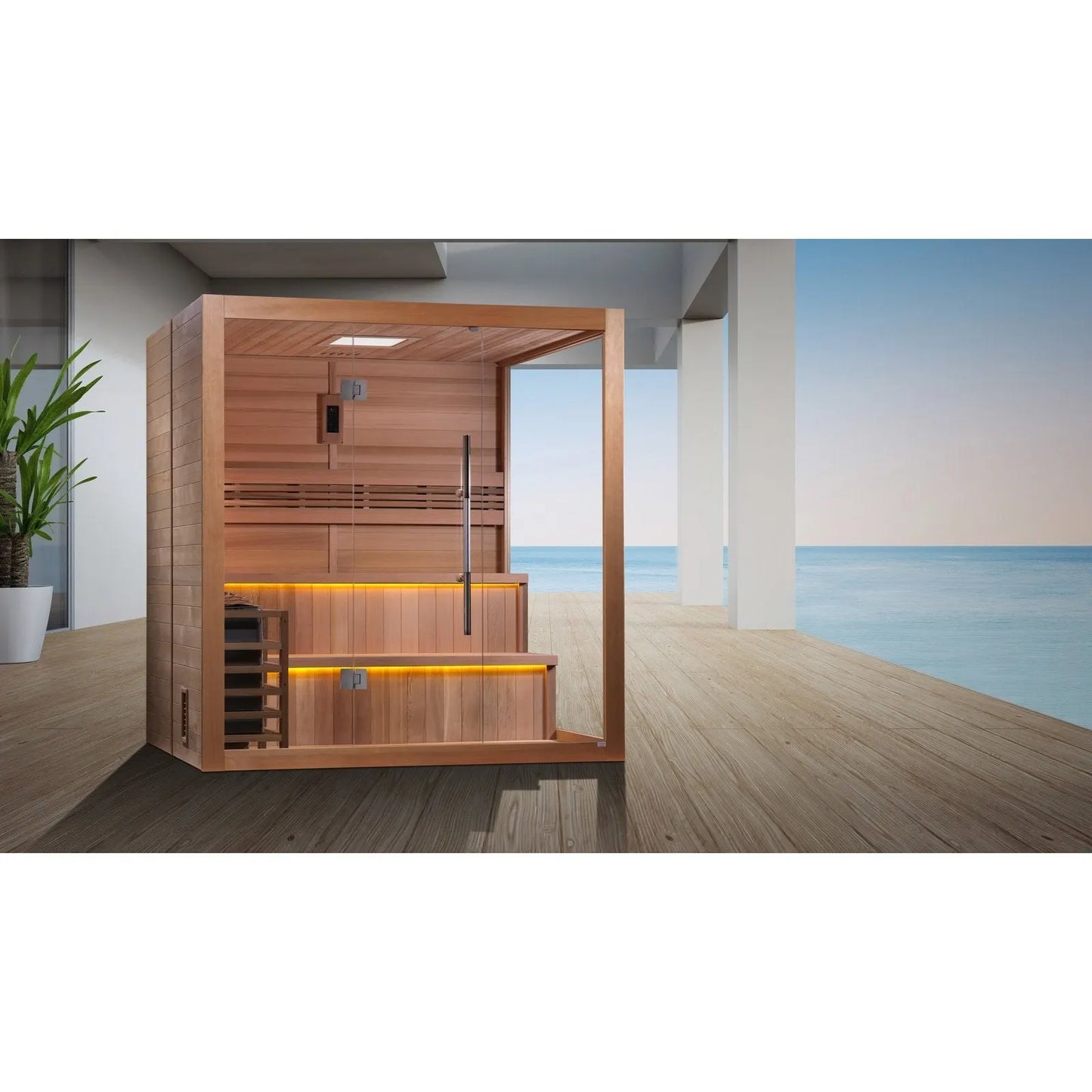 Golden Designs Hanko Edition 2 Person Indoor Traditional Sauna GDI-7202-01