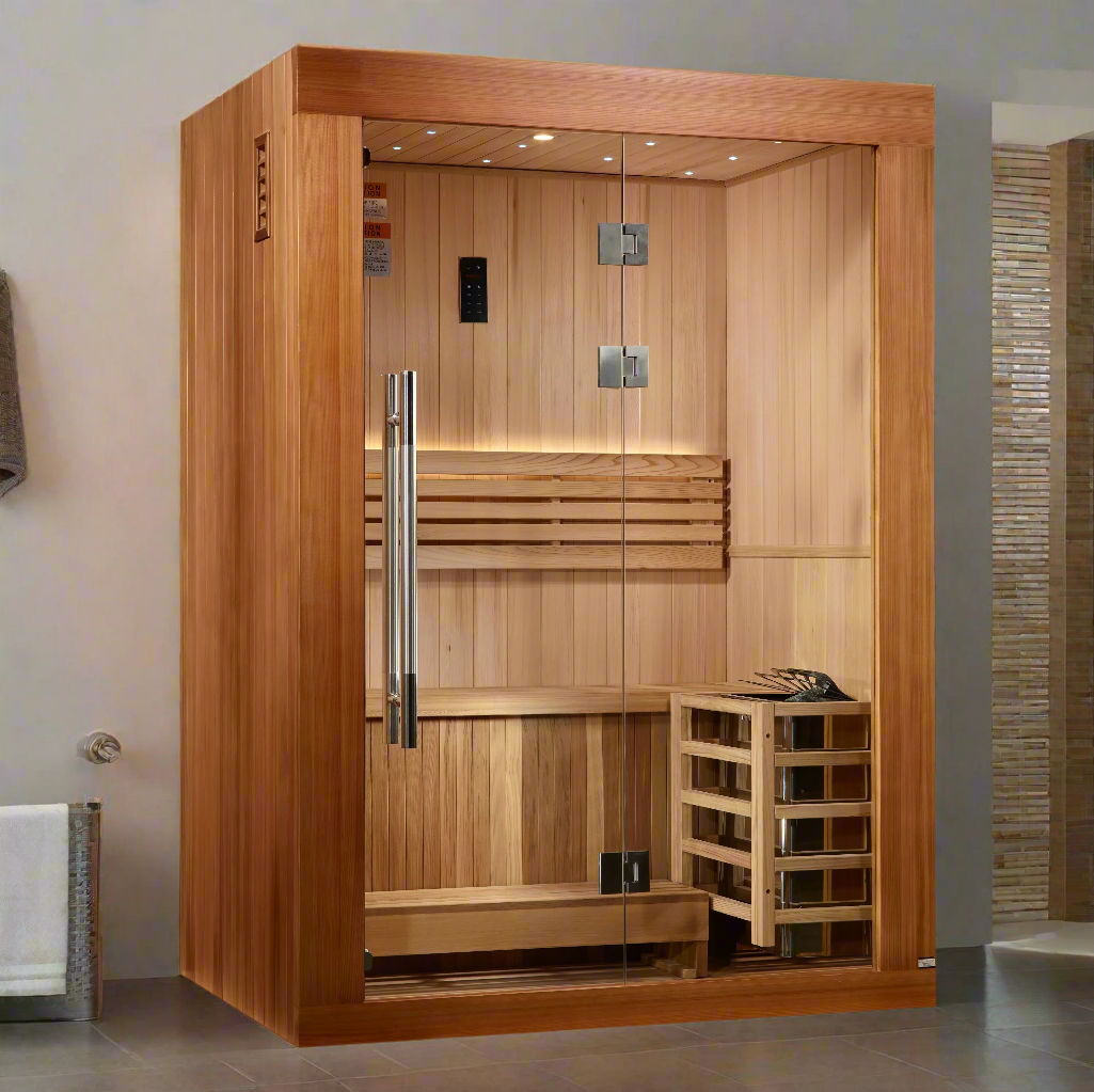 Golden Designs 2025 Sundsvall Edition 2 Person Traditional Sauna GDI-7289-02