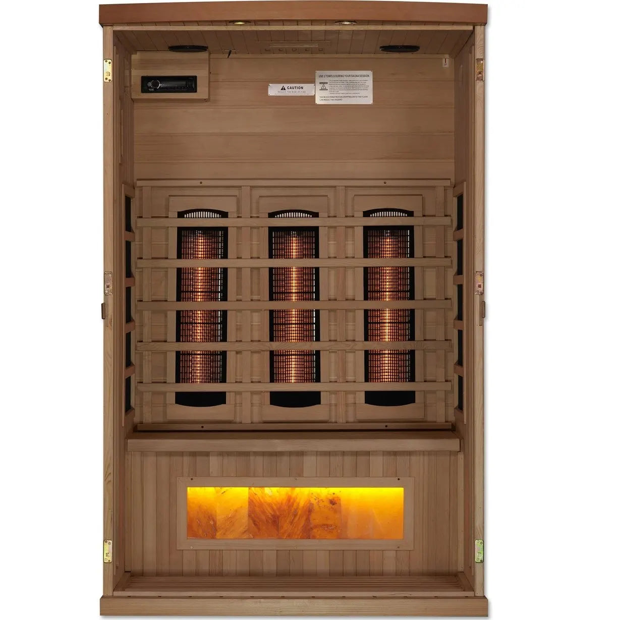 Golden Designs 2-Person Full Spectrum PureTech™ Near Zero EMF FAR Infrared Sauna GDI-8020-02
