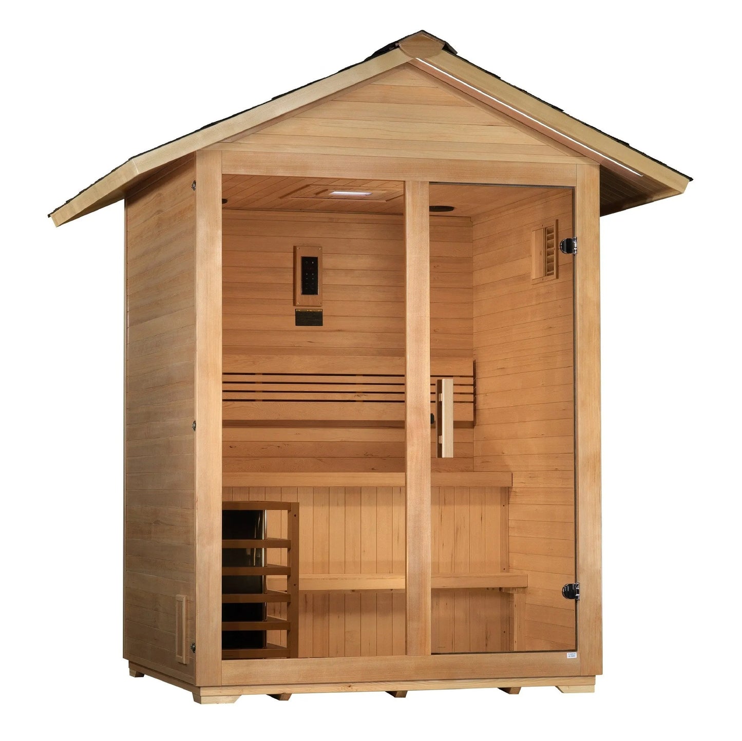 Golden Designs Arlberg 3 Person Traditional Outdoor Sauna GDI-8103-01