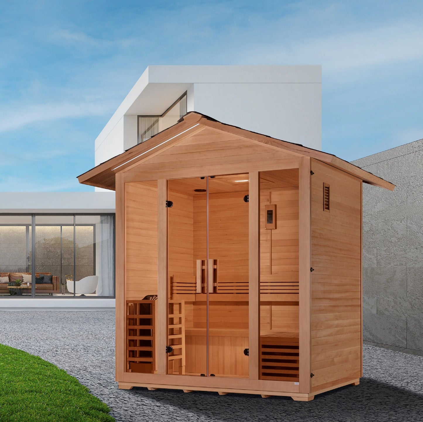 Golden Designs Vorarlberg 5 Person Traditional Outdoor Sauna GDI-8105-01
